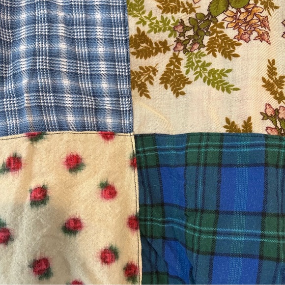 RP4LF Ragged Priest Sweater Womens M L Black Quilted Colorblock Crew Neck - Picture 9 of 9